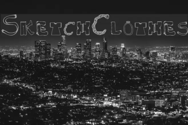 SketchClothes Font examples