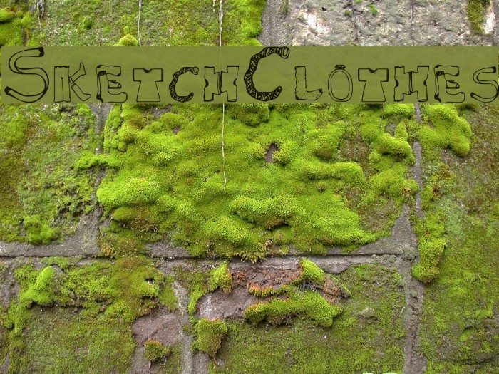 SketchClothes Font examples