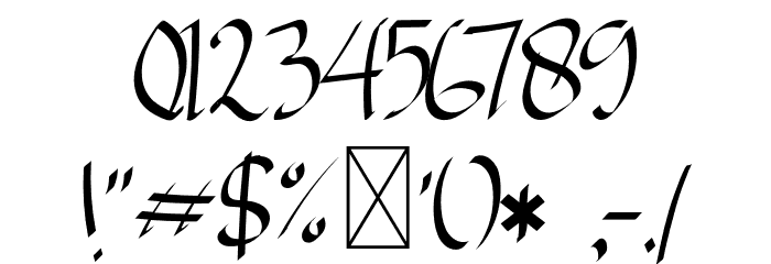 SketchCraftyRegular Font OTHER CHARS