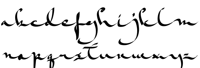 SketchCraftyRegular Font LOWERCASE