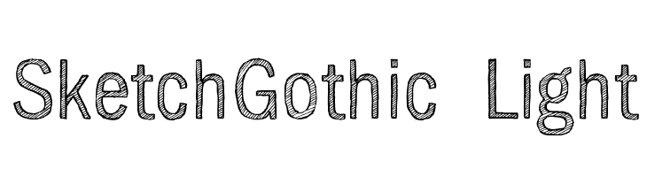 Sketchgothic Light Font Free Fonts Download