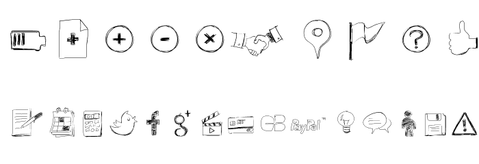 SketchIcons Font OTHER CHARS