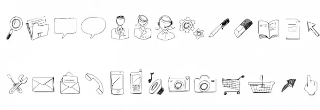 SketchIcons Polices MAJUSCULES