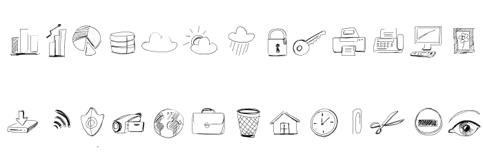 SketchIcons Font LOWERCASE