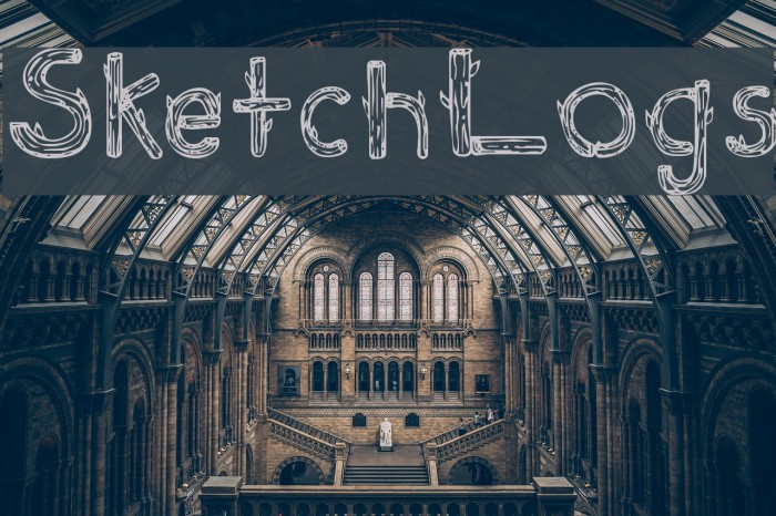 SketchLogs Font examples