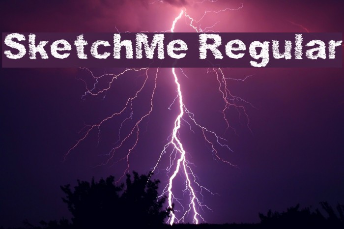 SketchMe Regular Font examples
