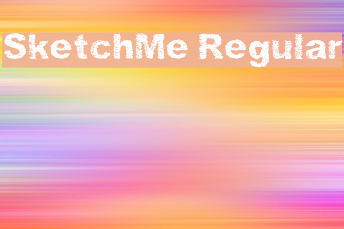 SketchMe Regular Font examples