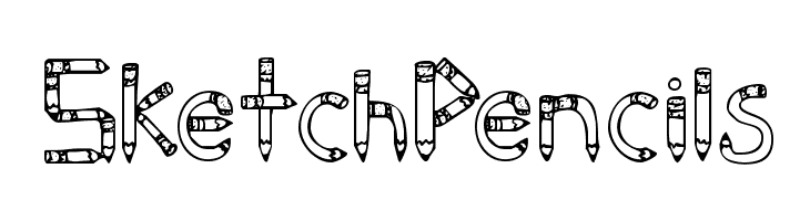 SketchPencils  les polices de caractères gratuit tlcharger
