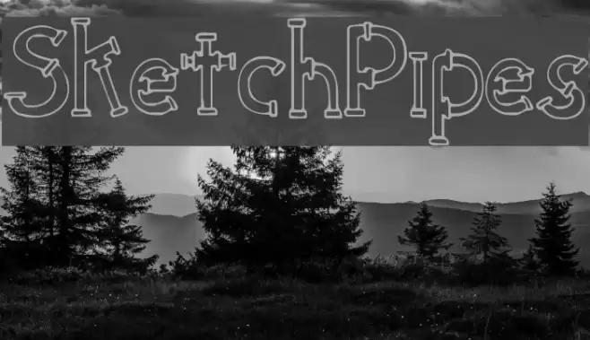 SketchPipes Font examples