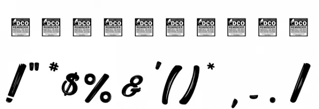 Sketch_PersonalUseOnly Font OTHER CHARS