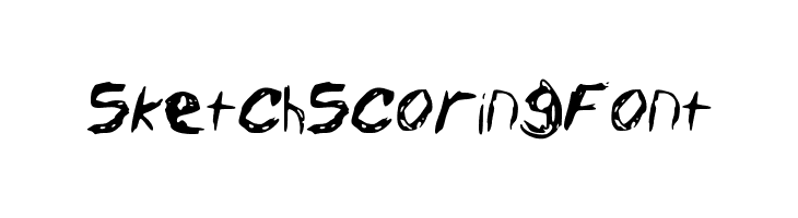 Sketch_Scoring_Font Fonte