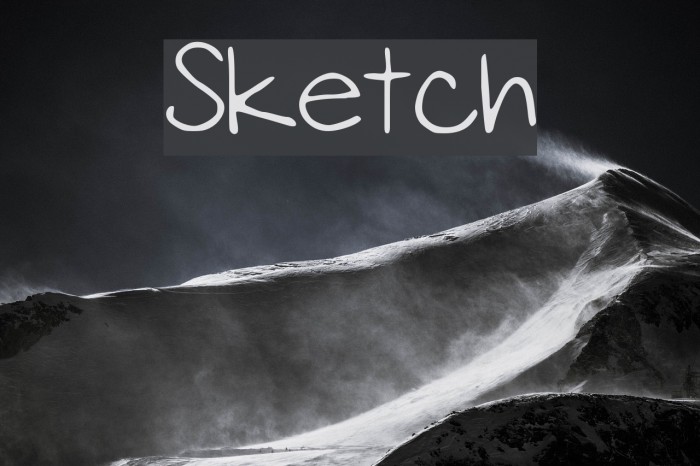 Sketch Font examples