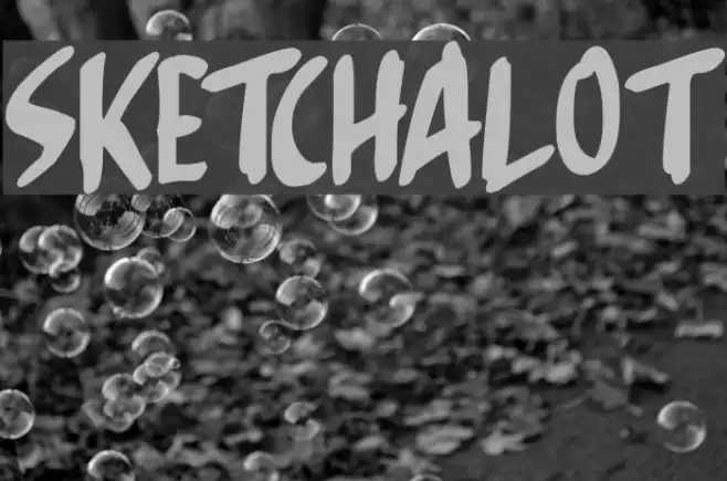 Sketchalot Font examples
