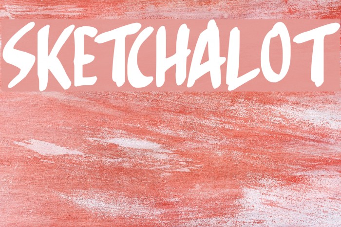Sketchalot Font examples