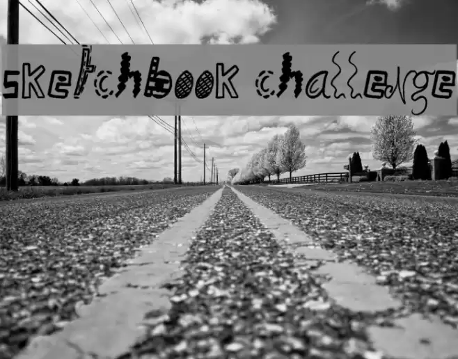 Sketchbook Challenge Fonte examples