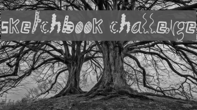Sketchbook Challenge Fonte examples