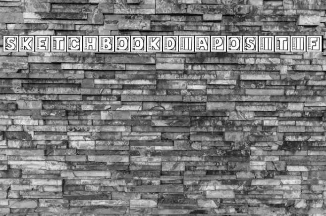 SketchbookDiapositif Font examples