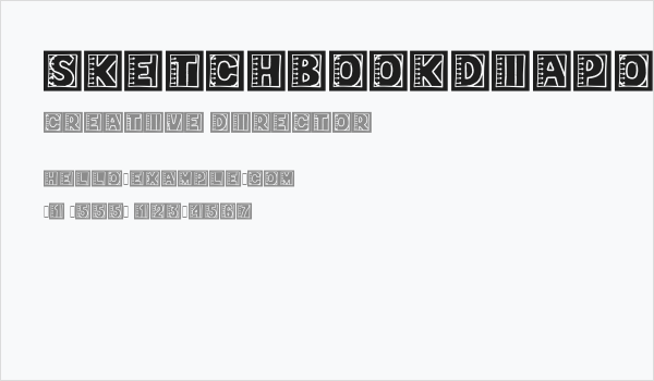 SketchbookDiapositif Business Card