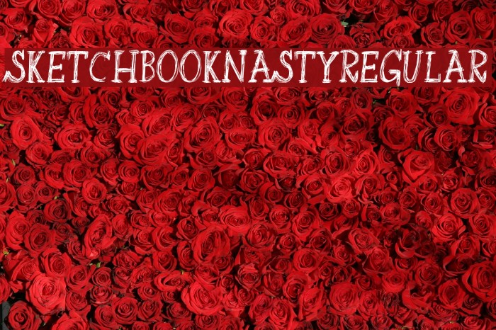 SketchbookNasty-Regular Font examples