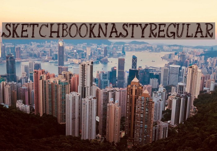 SketchbookNasty-Regular Font examples
