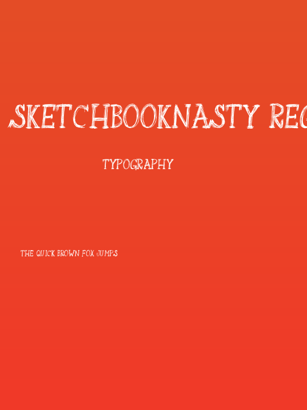 SketchbookNasty-Regular Poster