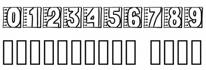 SketchbookPaper Font OTHER CHARS