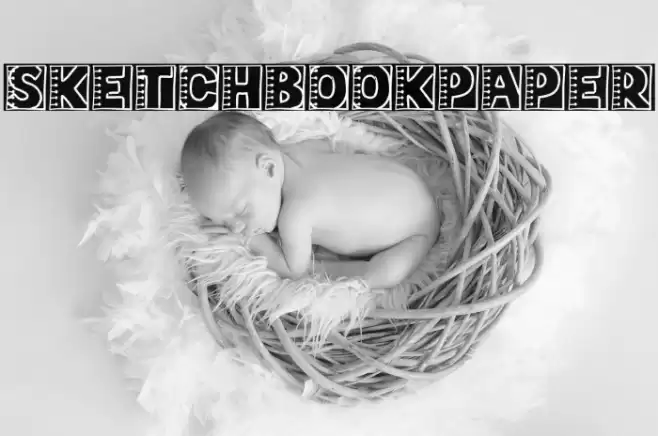 SketchbookPaper Font examples