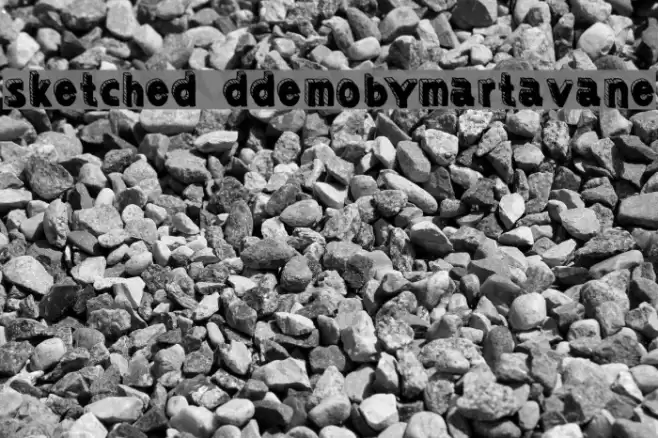 Sketched3dDEMObyMartavanE Schriftart examples