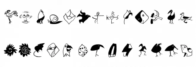 Sketched Schriftart Groß