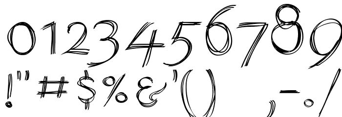SketchedAlphabet Font OTHER CHARS