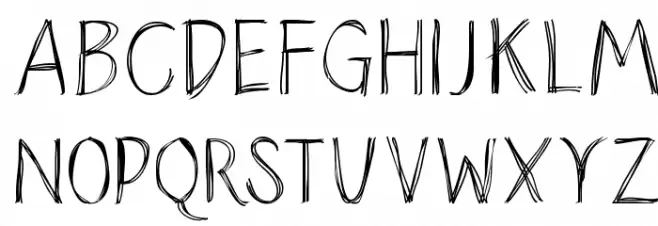 SketchedAlphabet Polices MAJUSCULES