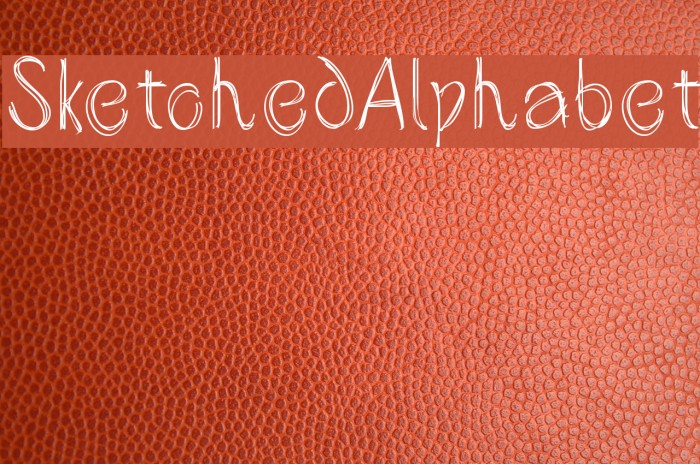 SketchedAlphabet Font examples