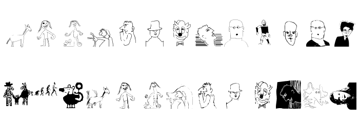 SketchedBats Font LOWERCASE