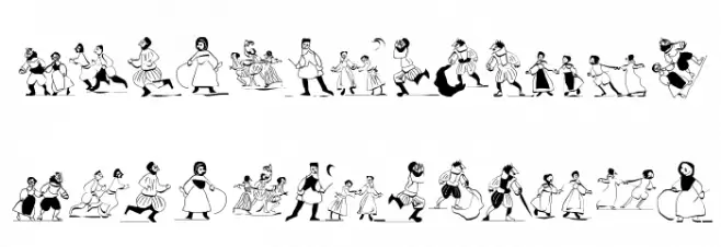 SketchedMen フォント 大文字