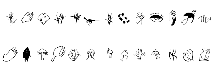 Sketched Font LOWERCASE