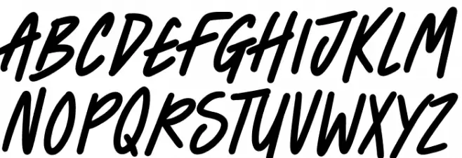 Sketchers 字体 大写