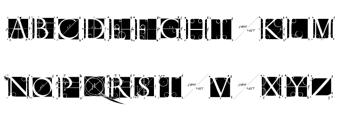 SketchesByDuerer-Inverse Font LOWERCASE