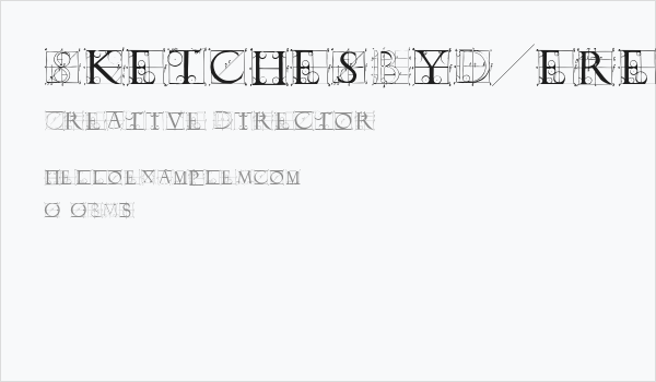 SketchesByDuerer Business Card