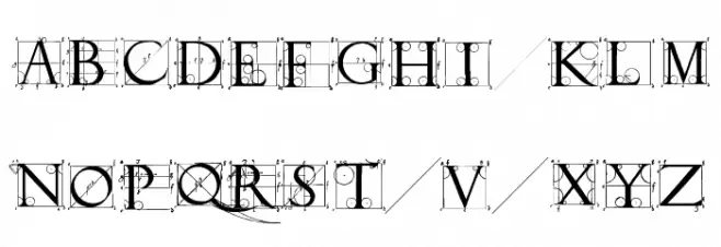 SketchesByDuerer Caratteri MINUSCOLO