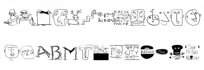 SketchesInTypoasis Шрифта ВЕРХНИЙ