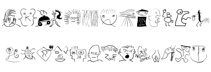 SketchesInTypoasis Font LOWERCASE