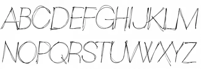 Sketchica Schriftart Groß