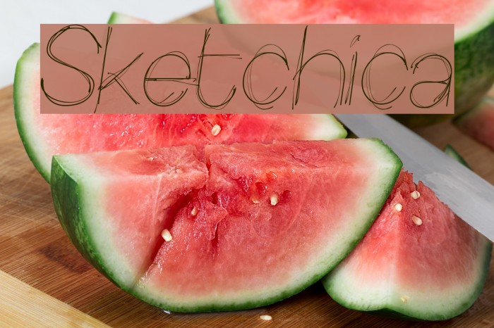 Sketchica Font examples