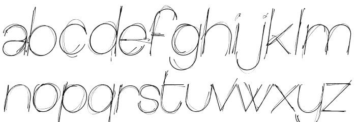 Sketchica Font LOWERCASE