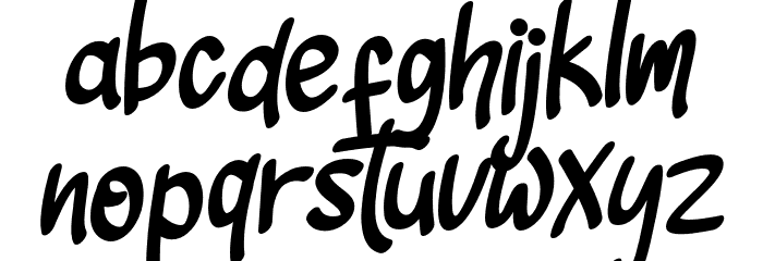 Sketchies Font LOWERCASE