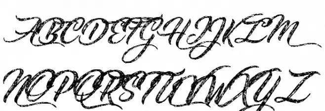Sketching Stars Personal Use Schriftart Groß