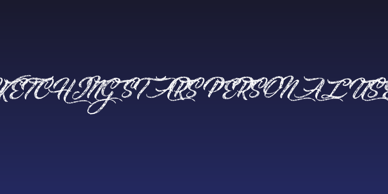 Sketching Stars Personal Use Social Header