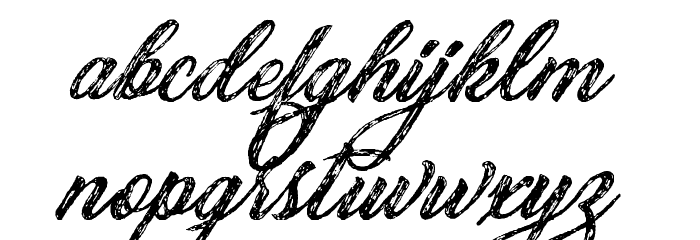 Sketching Stars Personal Use Font LOWERCASE