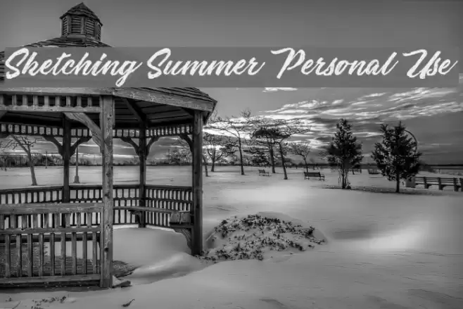 Sketching Summer Personal Use Font examples
