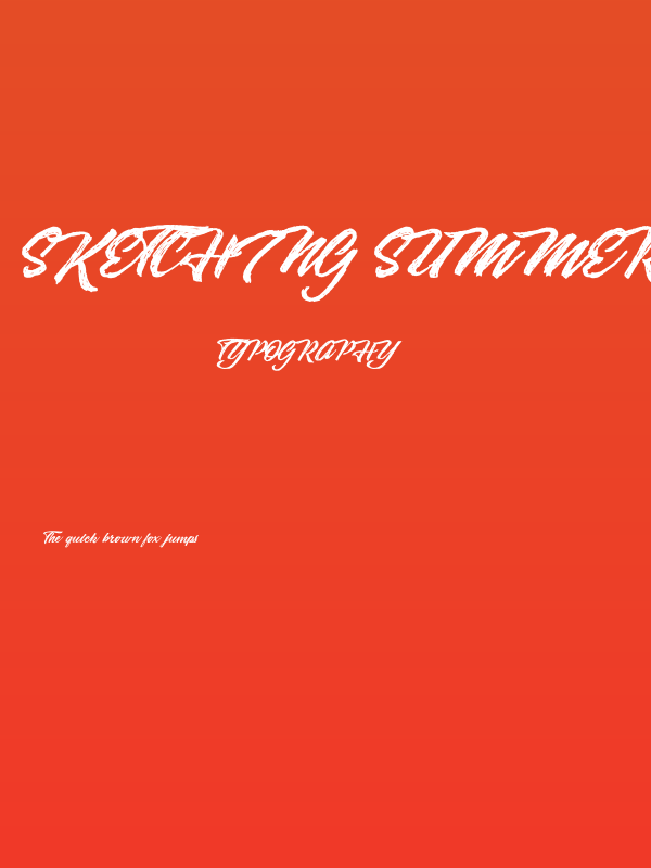 Sketching Summer Personal Use Poster